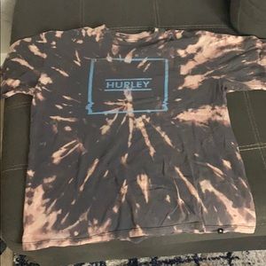 Custom bleach tie-dyed T-shirt